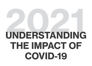 A button that reads '2021 Understanding the impact of COVID-19